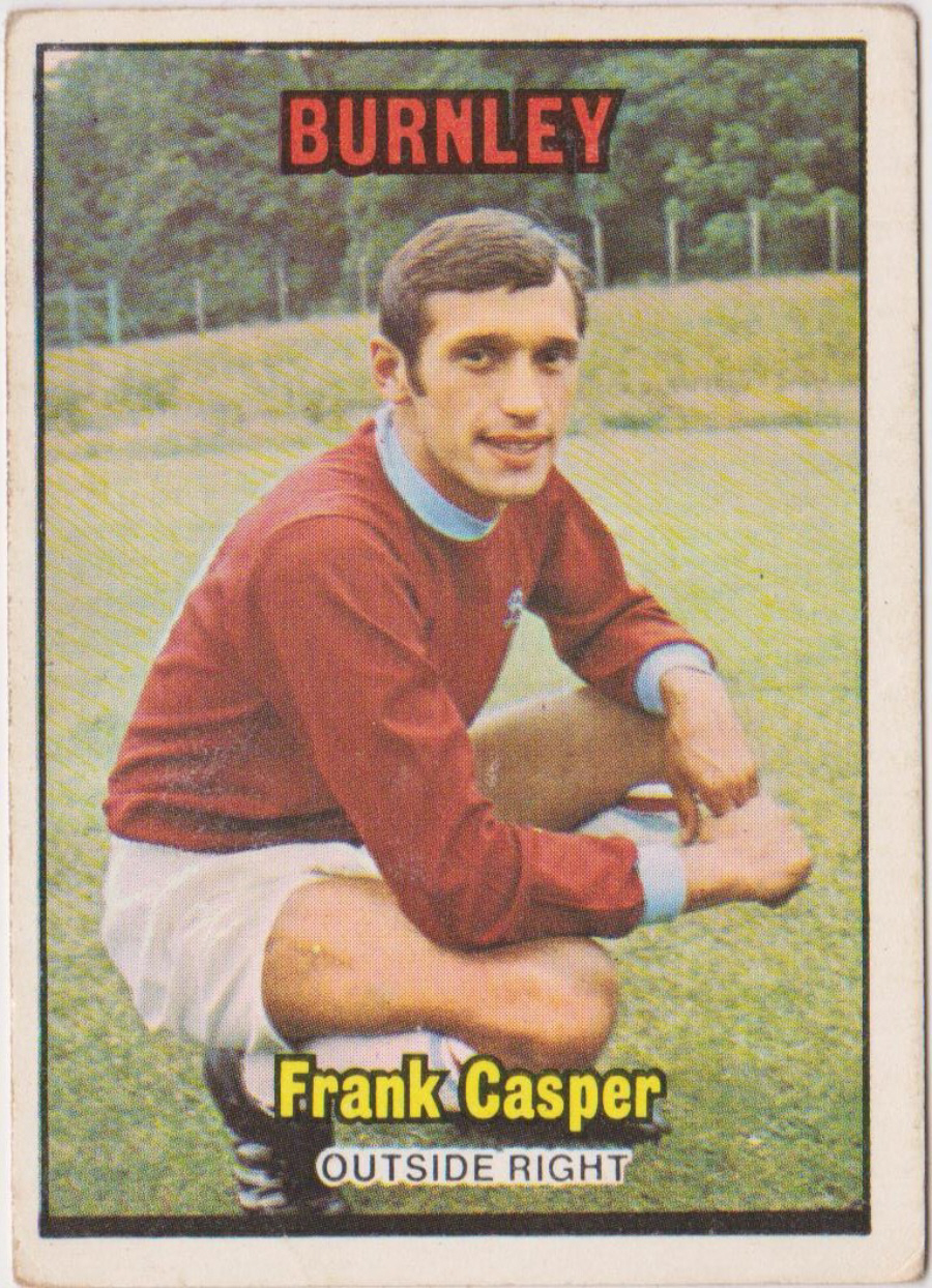 A & B C Footballers 1970 3nd Series ( 171-255 ) Orange Back No 200 Frank Casper Burnley