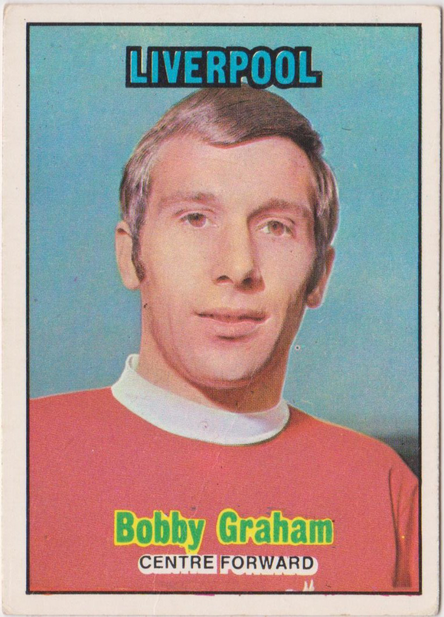 A & B C Footballers 1970 3nd Series ( 171-255 ) Orange Back No 205 Bobby Graham Liverpool