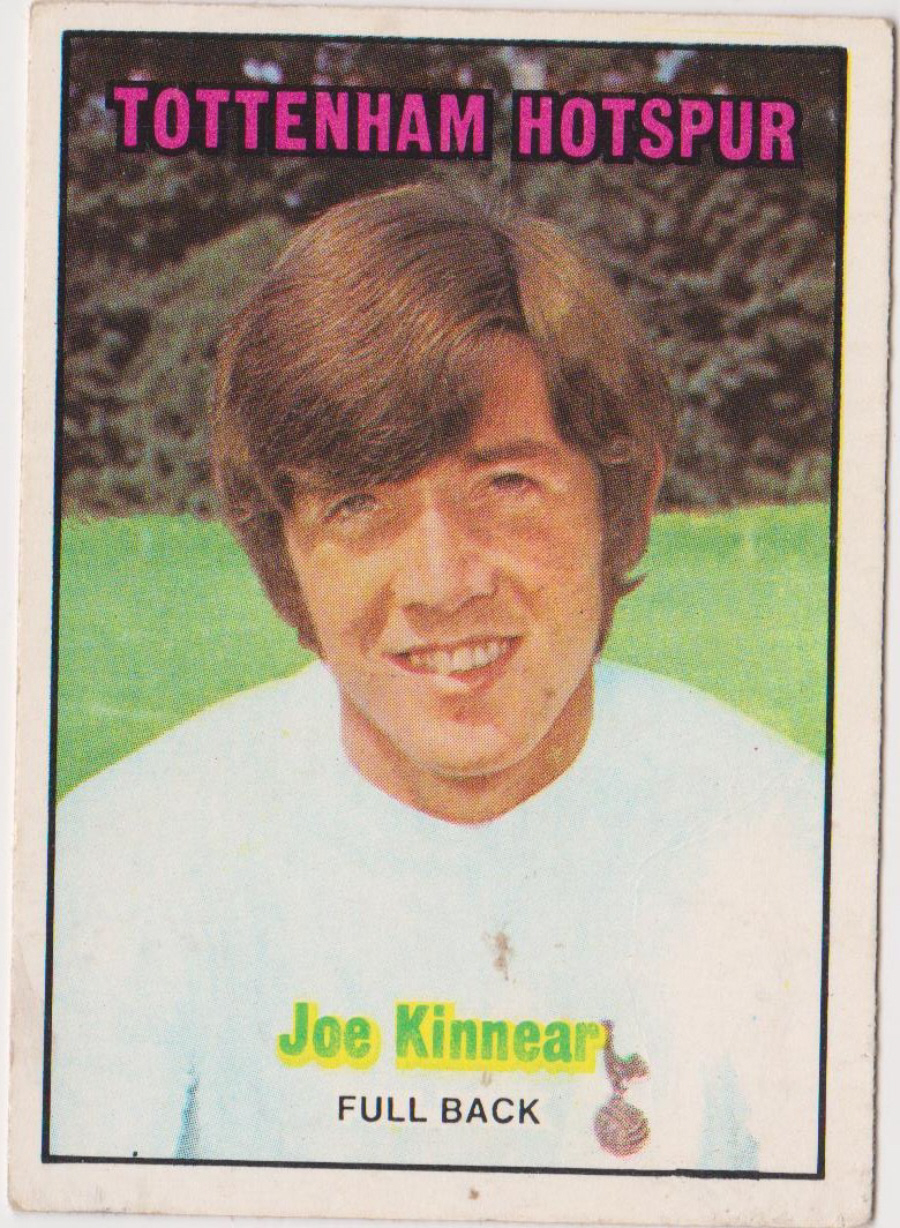 A & B C Footballers 1970 3nd Series ( 171-255 ) Orange Back No 211 Joe Kinnear Tottenham Hotspur