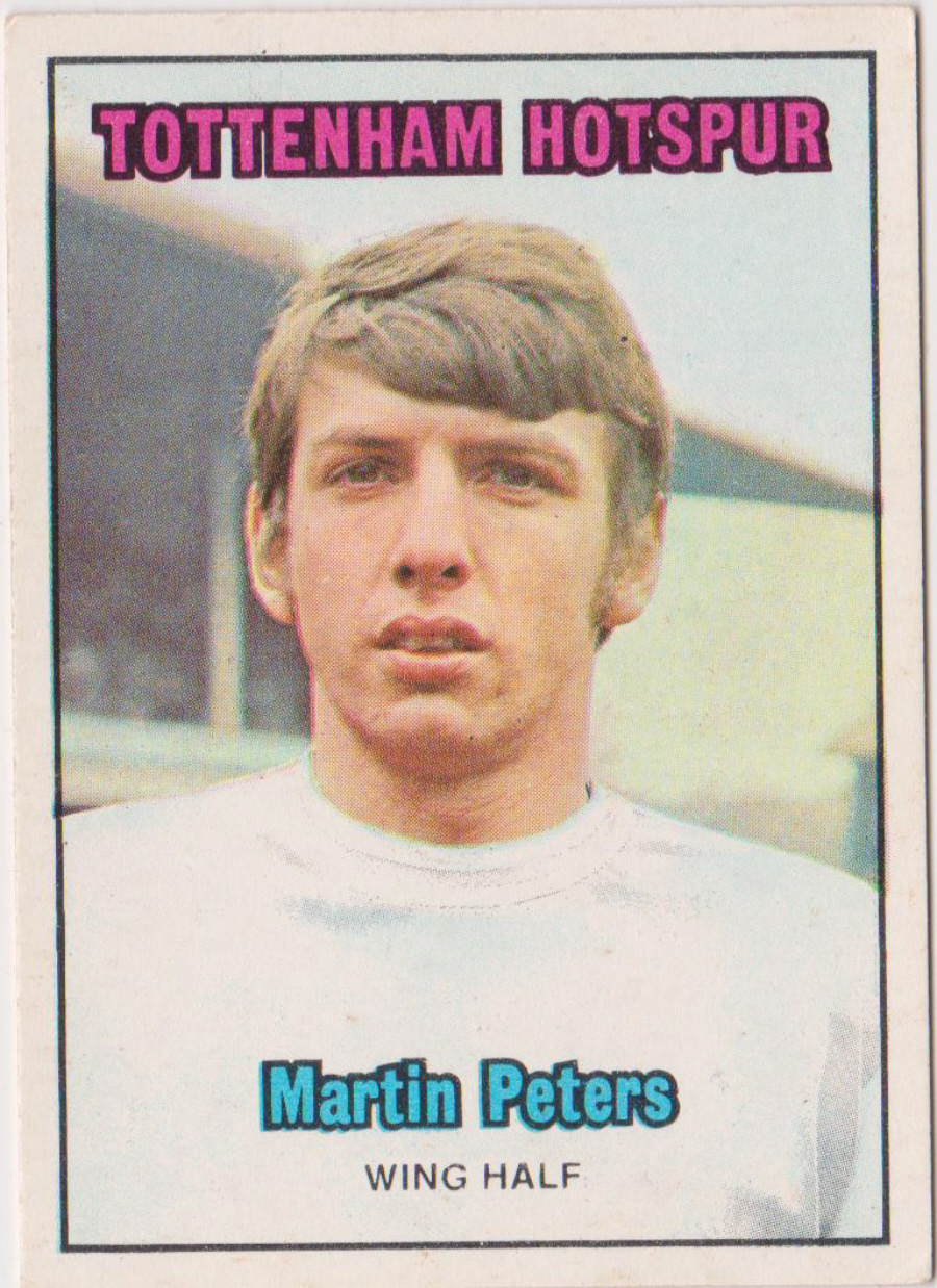 A & B C Footballers 1970 3nd Series ( 171-255 ) Orange Back No 238 Martin Peters Tottenham Hotspur