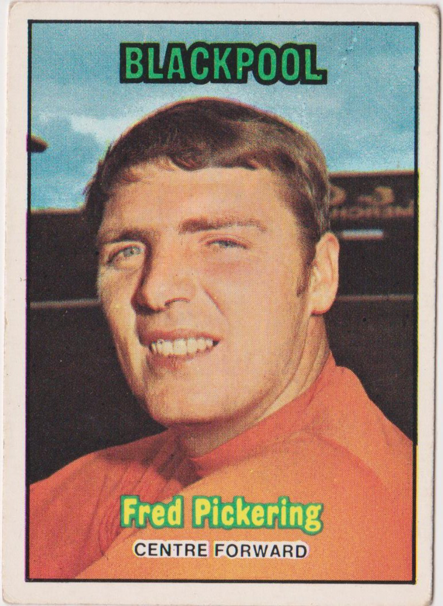 A & B C Footballers 1970 3nd Series ( 171-255 ) Orange Back No 251 Fred Pickering Blackpool
