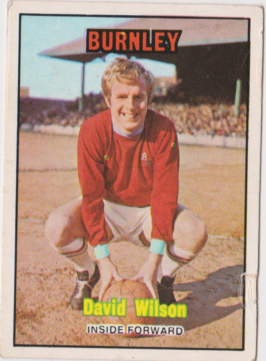 A & B C Footballers 1970 3nd Series ( 171-255 ) Orange Back No 255 David Wilson Burnley