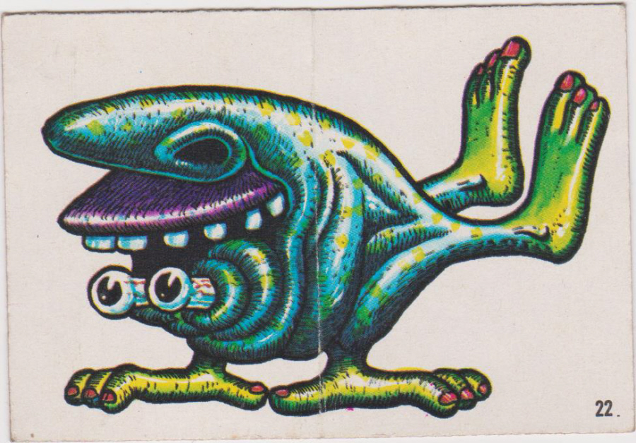 A & B C 1967 Ugly Stickers No 22