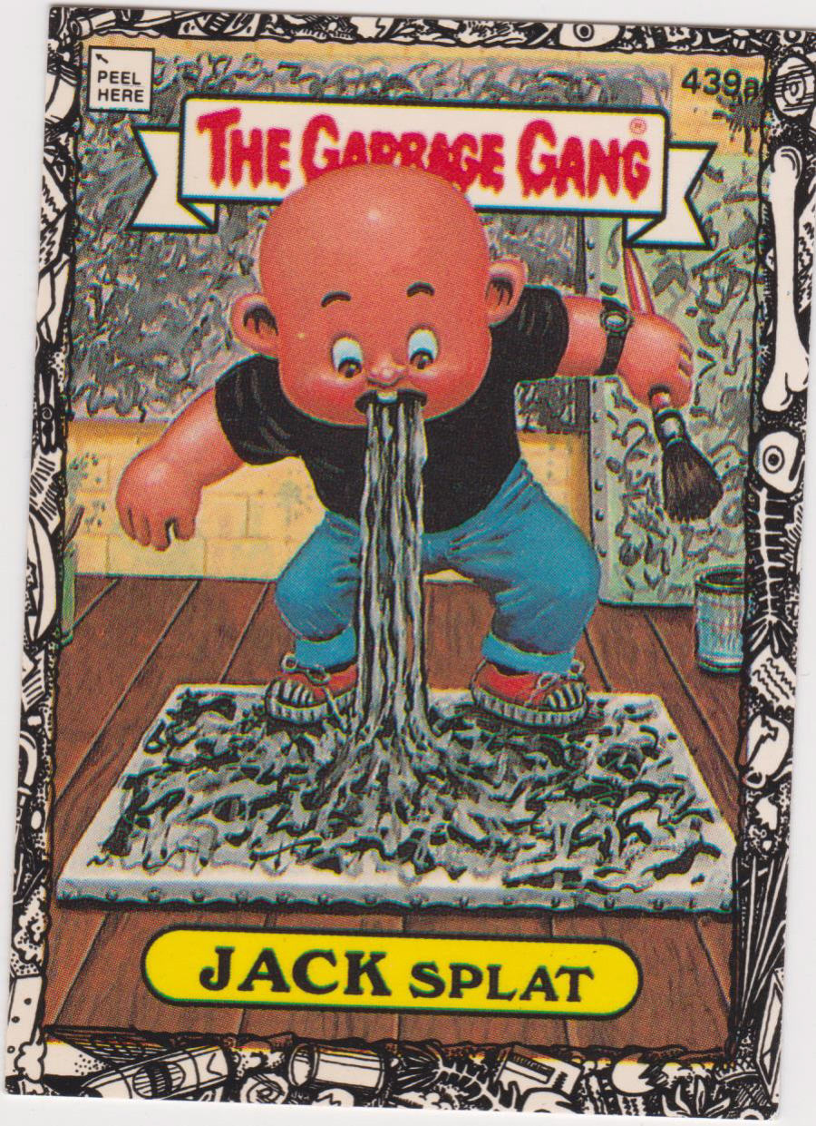 Topps U K Issue Garbage Gang 1992 Series 439a Jack