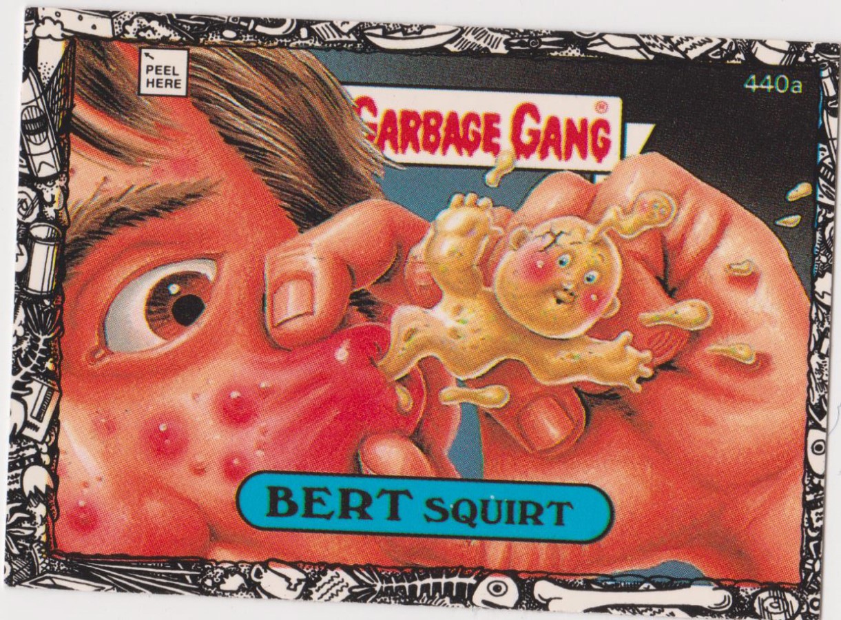Topps U K Issue Garbage Gang 1992 Series 440a Bert