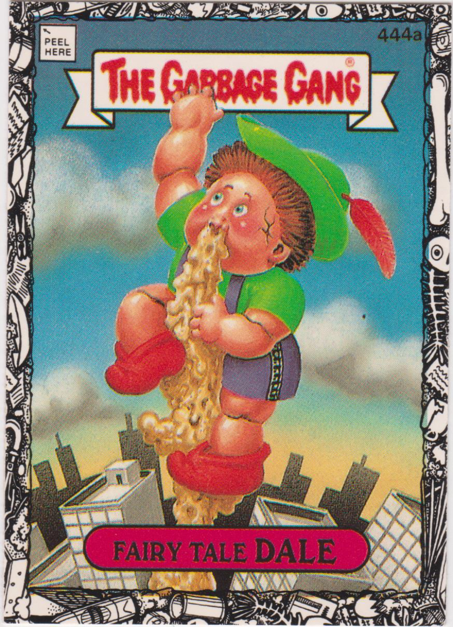 Topps U K Issue Garbage Gang 1992 Series 444a Dale - Click Image to Close