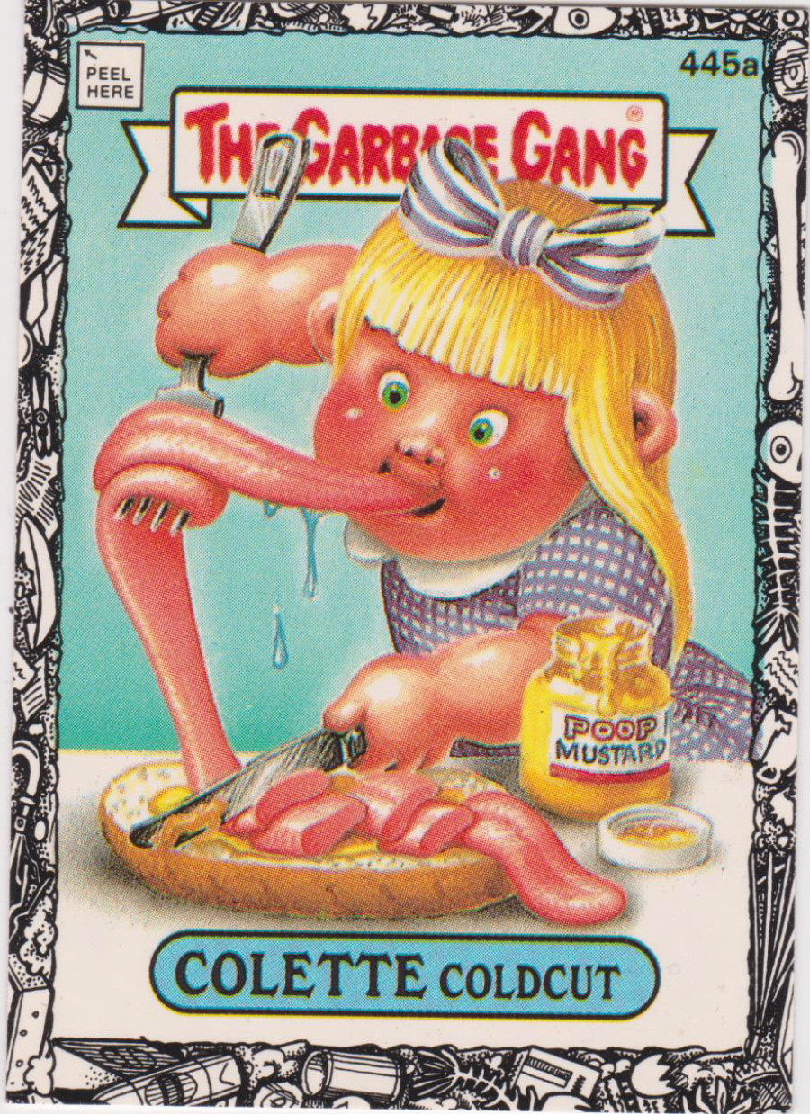Topps U K Issue Garbage Gang 1992 Series 445a Colette