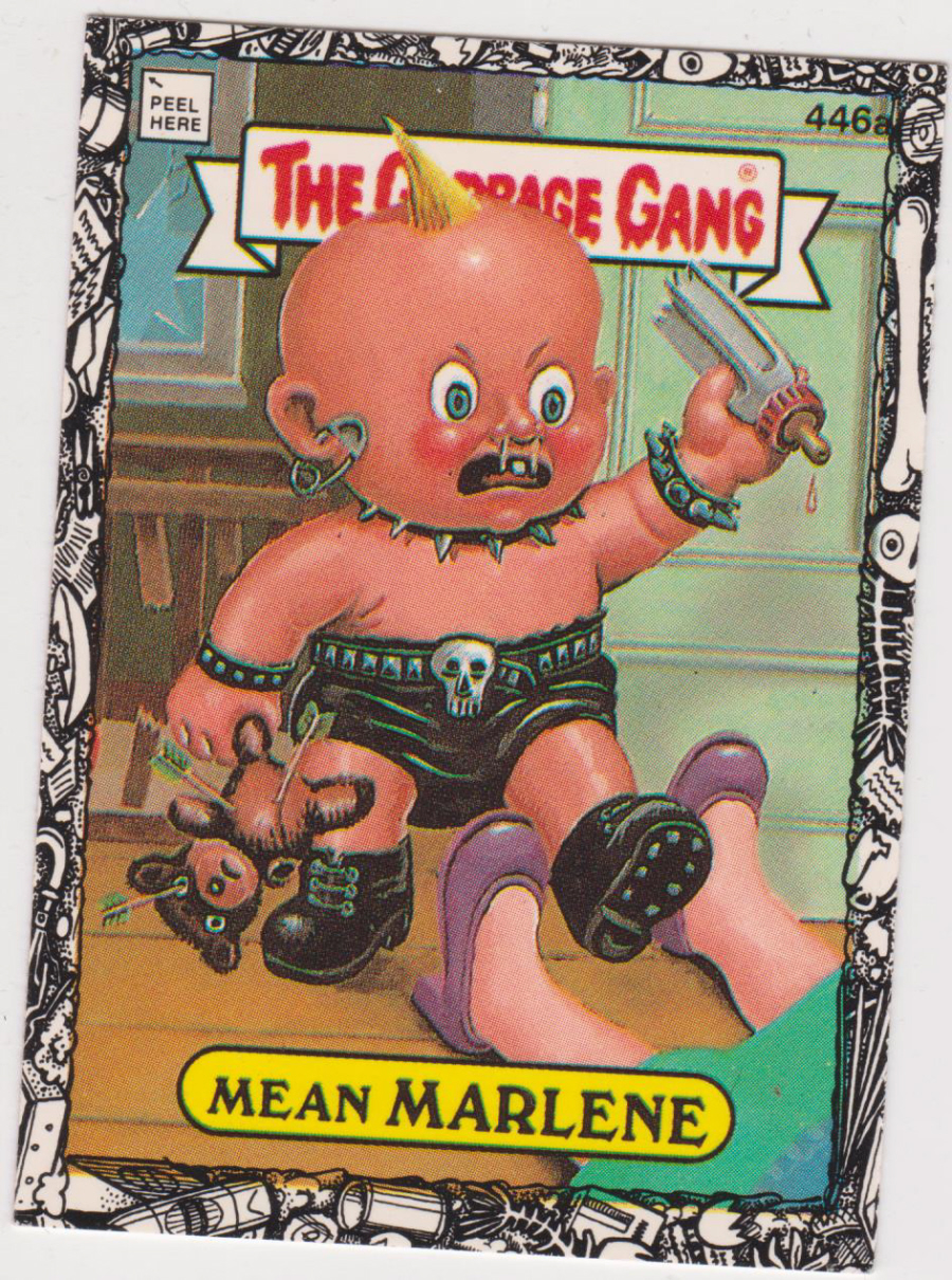 Topps U K Issue Garbage Gang 1992 Series 446a Marlene