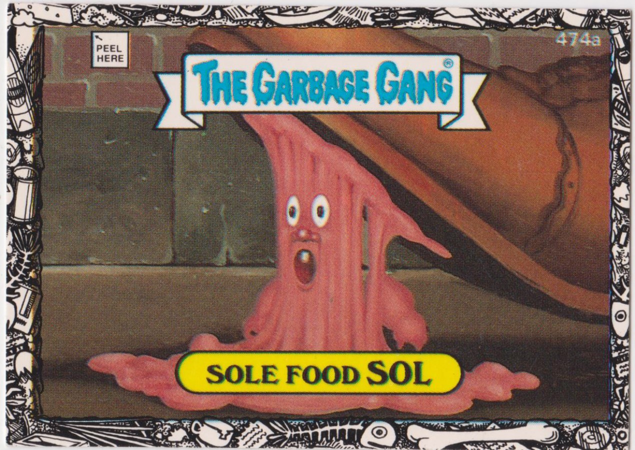Topps U K Issue Garbage Gang 1992 Series 474a Sol