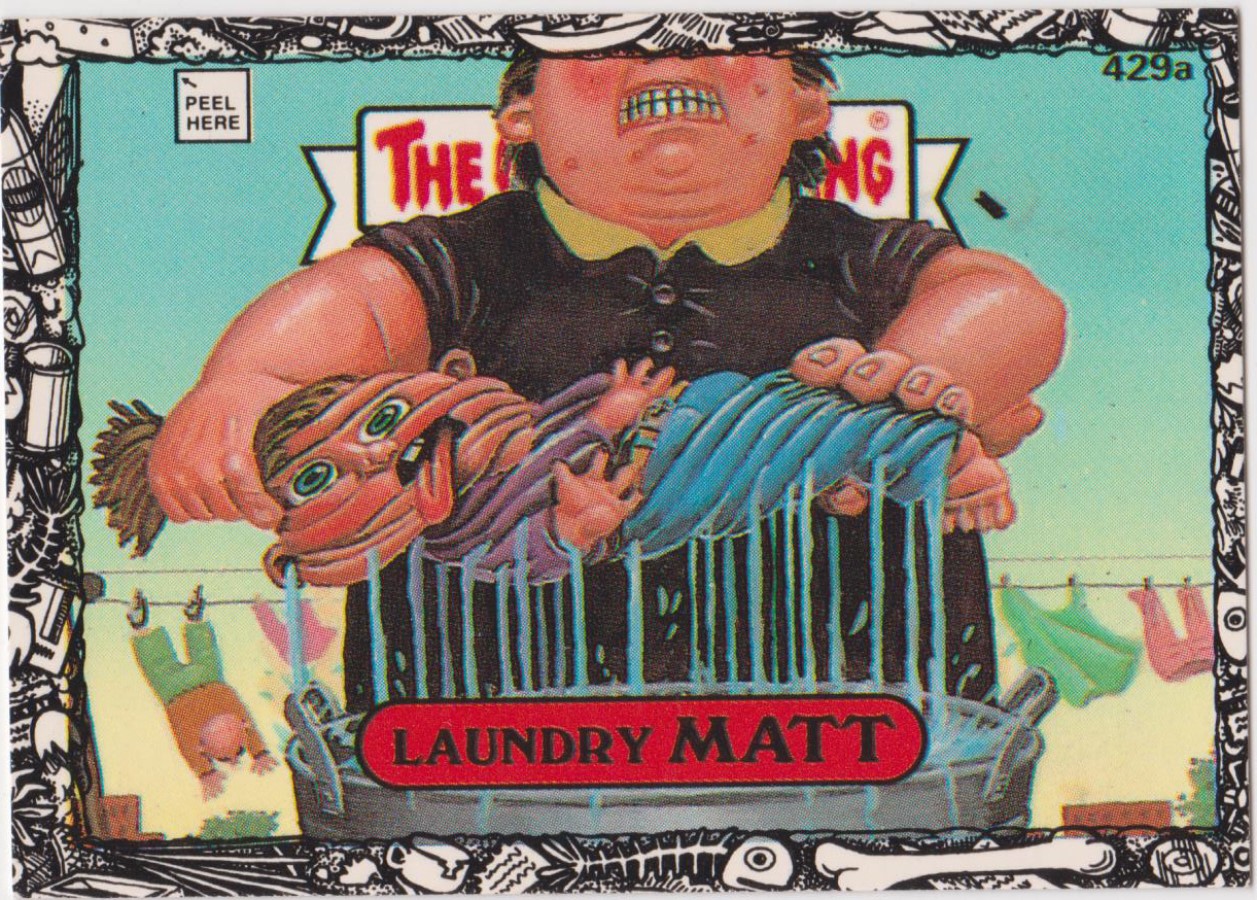 Topps U K Issue Garbage Gang 1992 Series 429a Matt