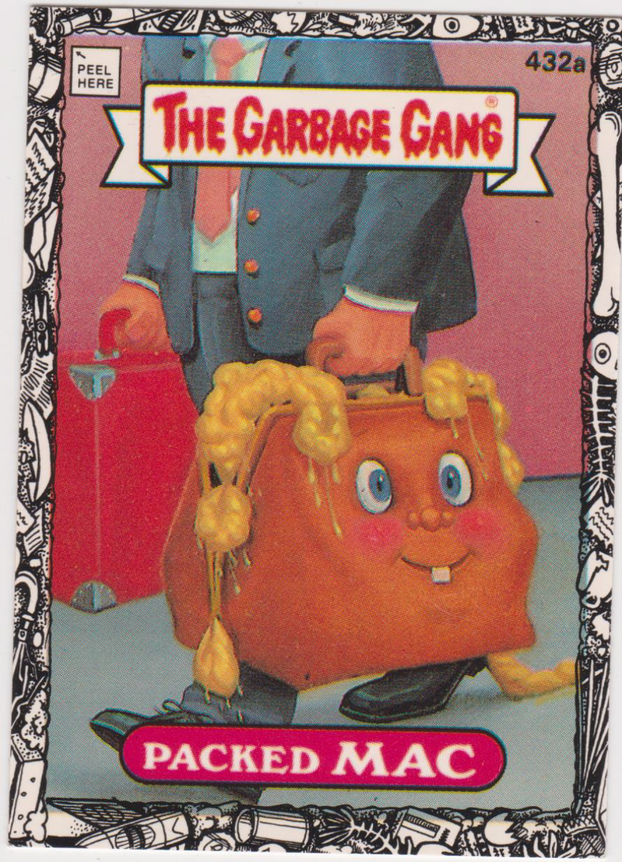 Topps U K Issue Garbage Gang 1991 Series 1992 Series 432a Mac