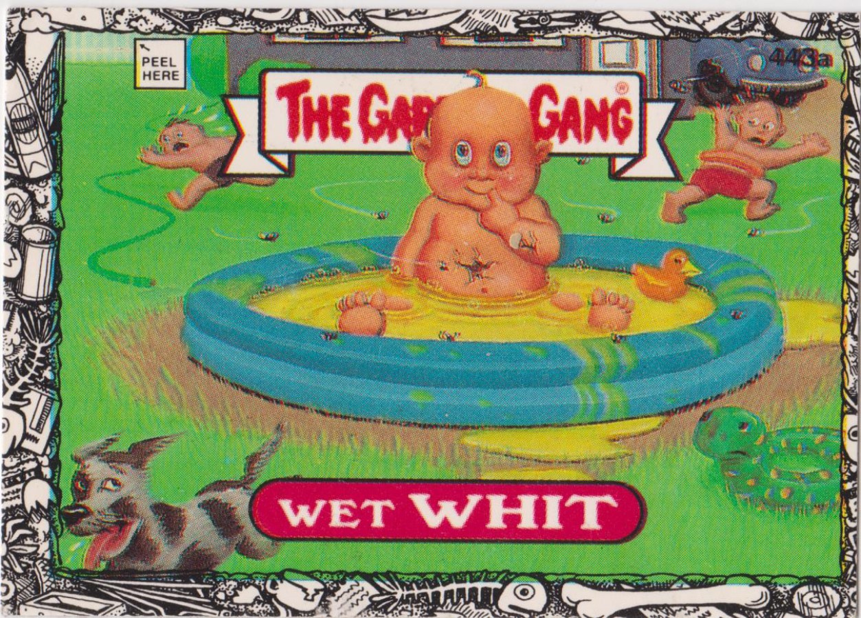 Topps U K Issue Garbage Gang 1992 Series 443a Whit - Click Image to Close