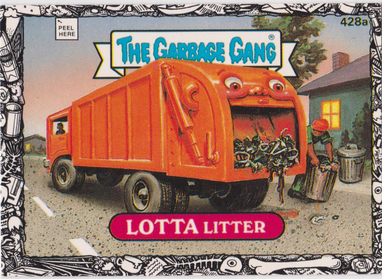 Topps U K Issue Garbage Gang 1992 Series 428a Lotta - Click Image to Close