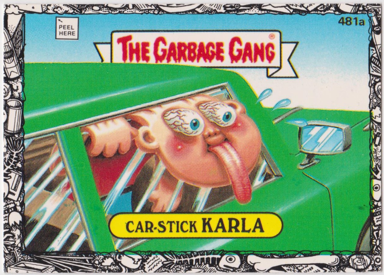 Topps U K Issue Garbage Gang 1992 Series 481a Karla
