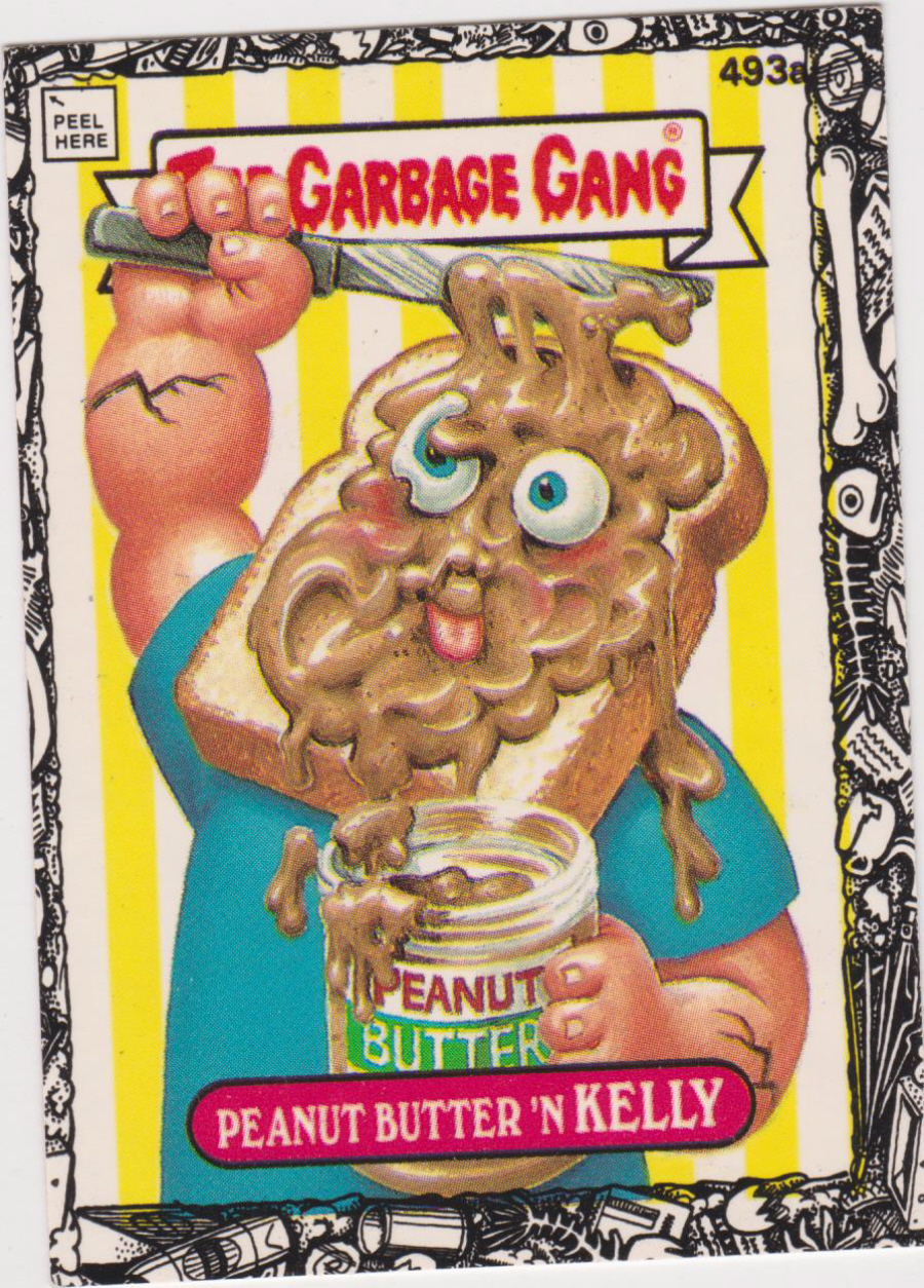 Topps U K Issue Garbage Gang 1992 Series 493a Kelly