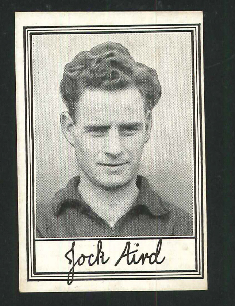 Barratt Famous Footballers A1 No 15 Jock Aird Burnley