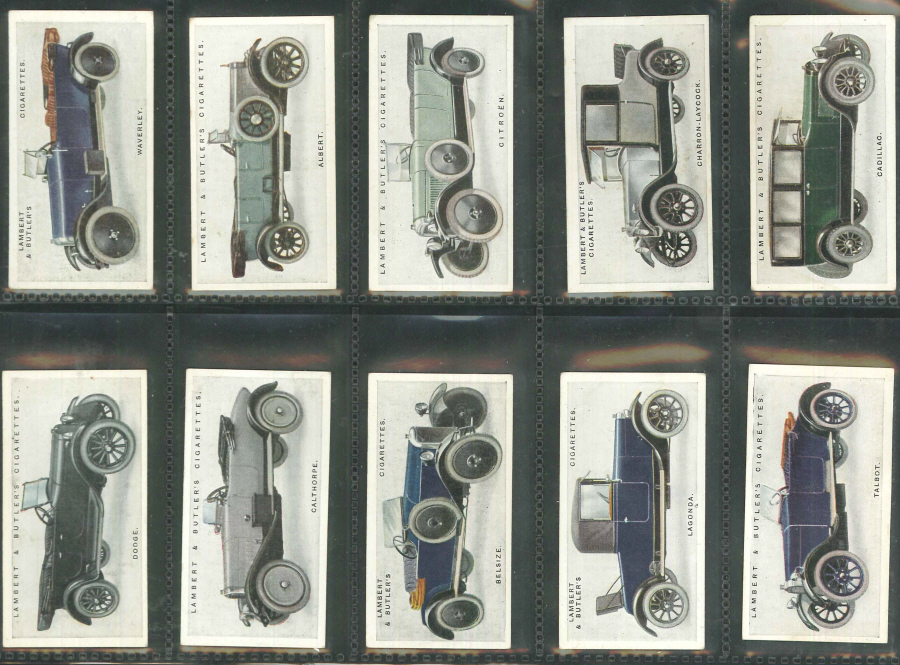 Lambert & Butler Set of 25 Motor Cars 2nd series