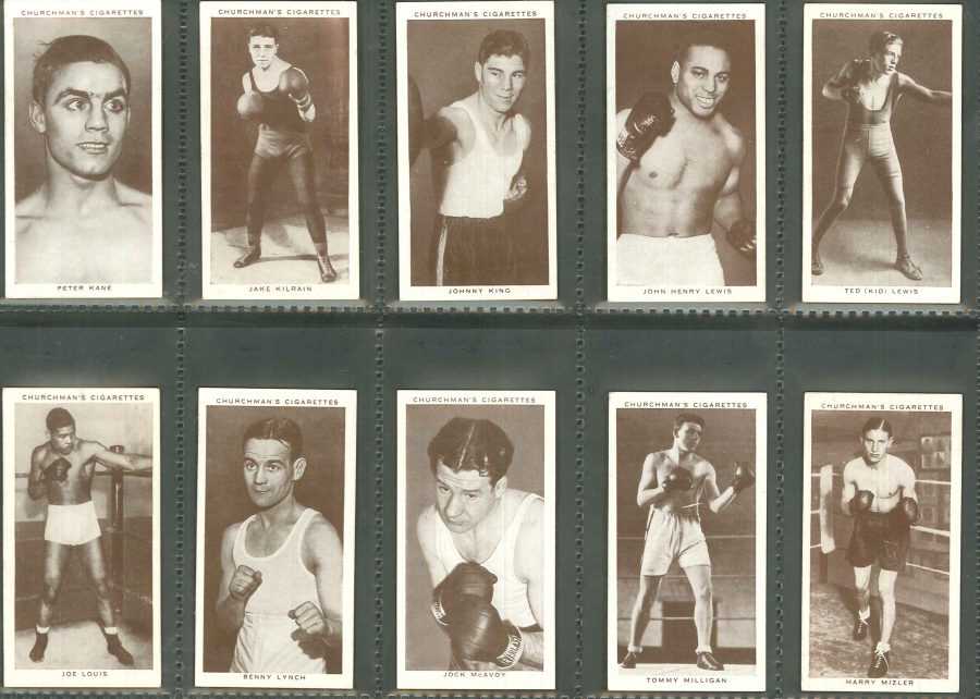 Churchman Set of 50 Boxing Personalities