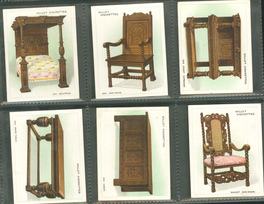 Wills Set of 25 Old Furniture 1st Series Large