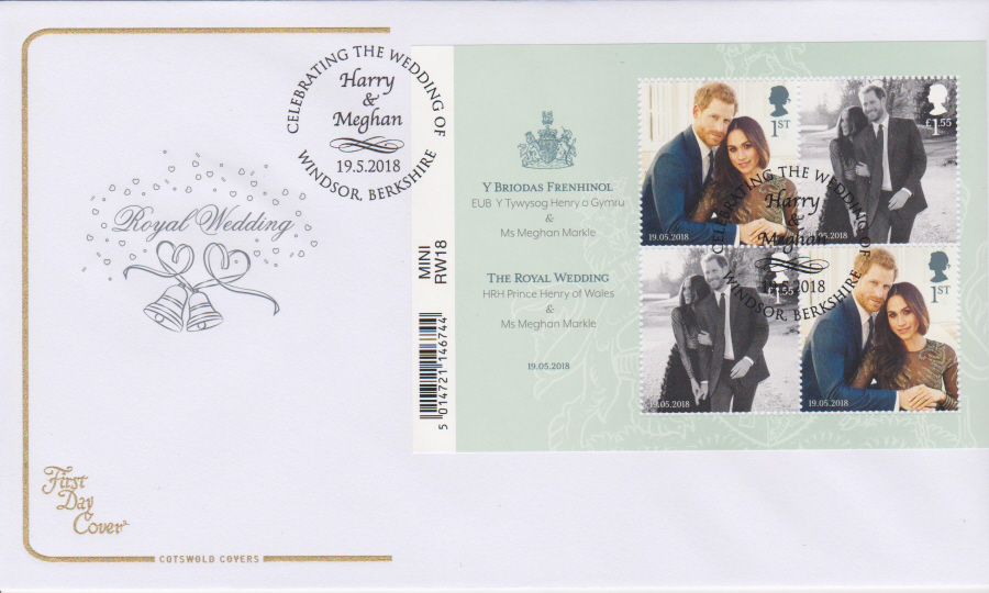 2018 FDC - COTSWOLD Harry & Megan Wedding - Harry & Megan Windsor Berks Postmark