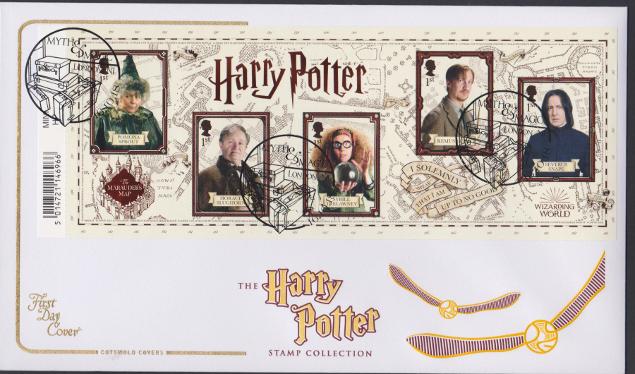2018 FDC - COTSWOLD Harry Pottter Mini Sheet .- Myth & Magic, London N1 Postmark - Click Image to Close