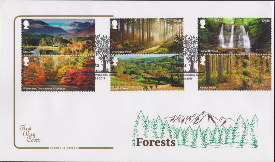 2019 Forests COTSWOLD FDC Forestry Commission,Bristol Postmark - Click Image to Close