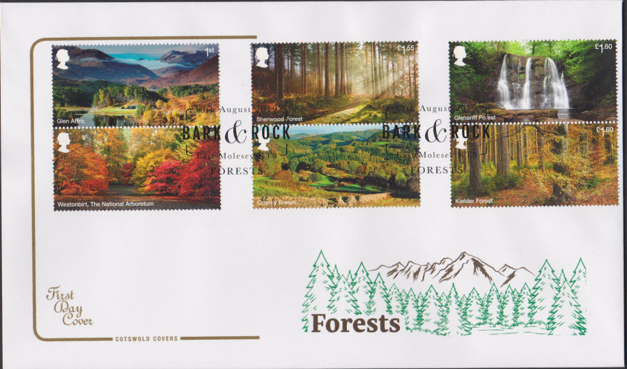 2019 Forests COTSWOLD FDC East Molesey KT8 Postmark