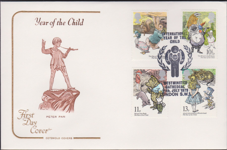 1979 Cotswold FDC Year of the Child :- Year of Child.Westminster Cathedral Postmark