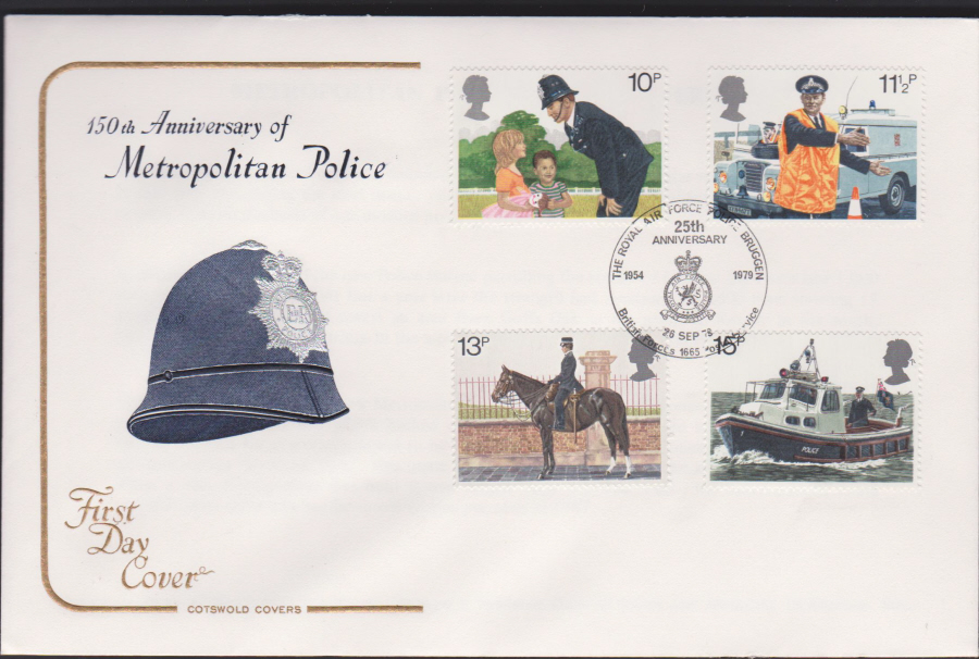1979 Cotswold FDC Police :Royal Air Force Police BFPO Postmark