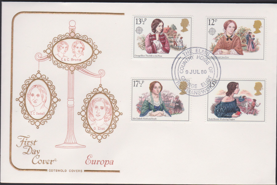 1980 Cotswold FDC Famous Women :-The Elms, Rickmansworth Postmark - Click Image to Close