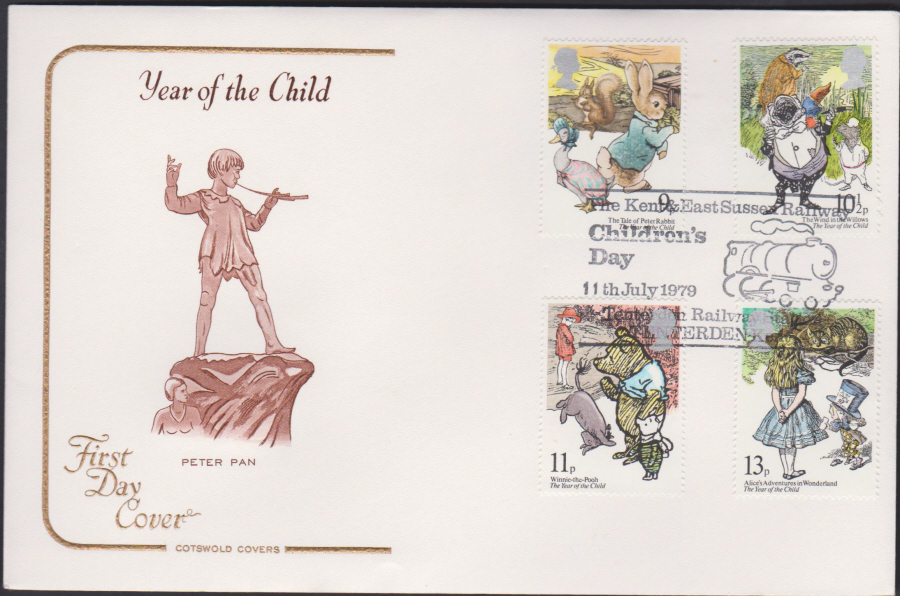 1979 Cotswold FDC Year of the Child :- Tenterden Railway Postmark