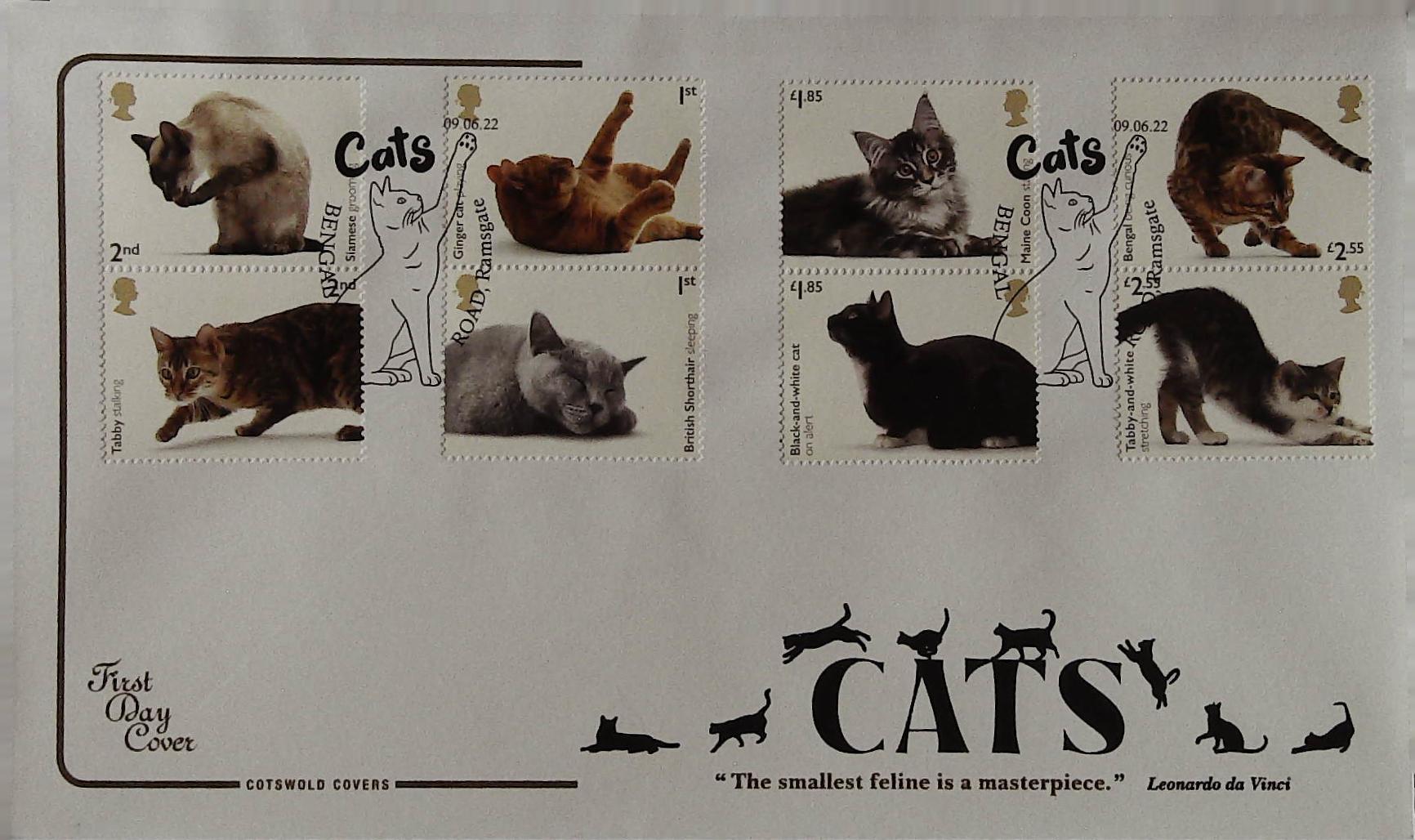 2022 CATS COTSWOLD FDC - BENGAL ROAD RAMSGATE Postmark