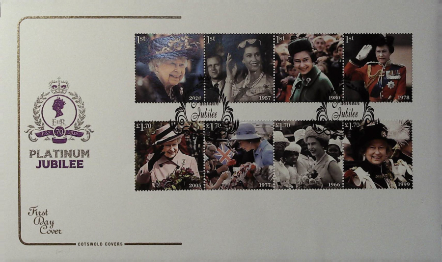 2022 QUEENS PLATINUM JUBILEE STUART FDC - WESTMINSTER LONDON Postmark