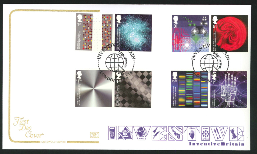 2015 Inventive Britain First Day Cover,Cotswold, WWW. London Postmark