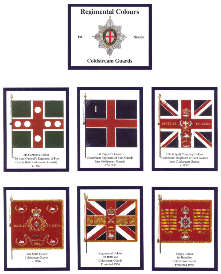 Coldstream Guards 1st Series- 'Regimental Colours' Trade Card Set by ...