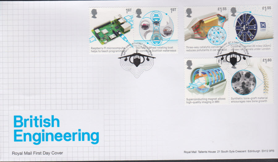 2019 FDC -British Engineering Set FDC F D I Brize Norton Postmark - Click Image to Close