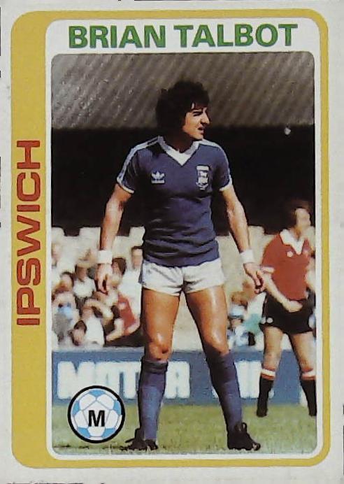 Topps UK 1979 Footballers Blue Back IPSWICH No 83 Brian Talbot - Click Image to Close