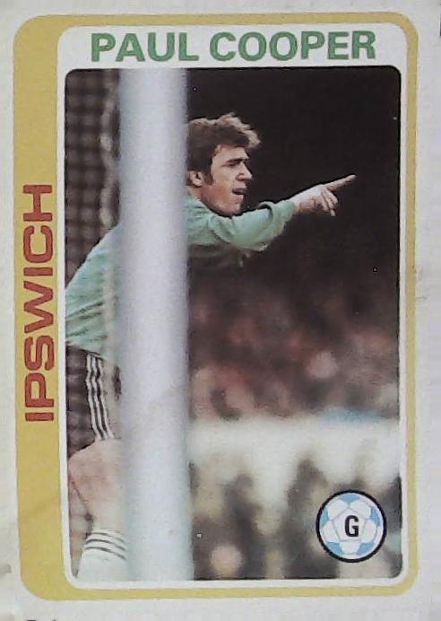 Topps UK 1979 Footballers Blue Back IPSWICH No 87 Paul Cooper - Click Image to Close