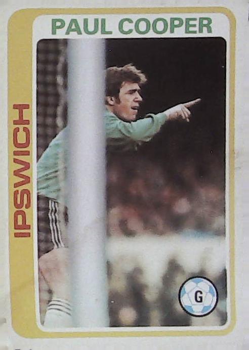 Topps UK 1979 Footballers Blue Back IPSWICH No 87 Paul Cooper