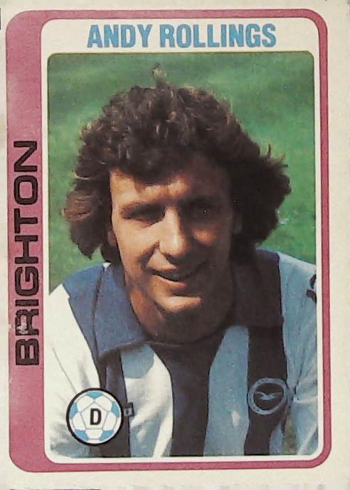 Topps UK 1979 Footballers Blue Back BRIGHTON No 265 Andy Rollingd - Click Image to Close
