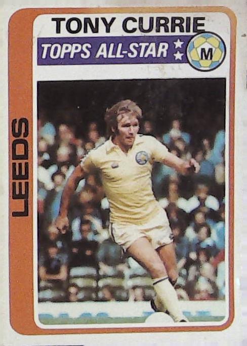 Topps UK 1979 Footballers Blue Back LEEDS UNITED No 90 Tony Currie