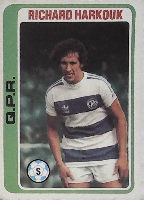 Topps UK 1979 Footballers Blue Back Q P R No219 Richard Harkouk