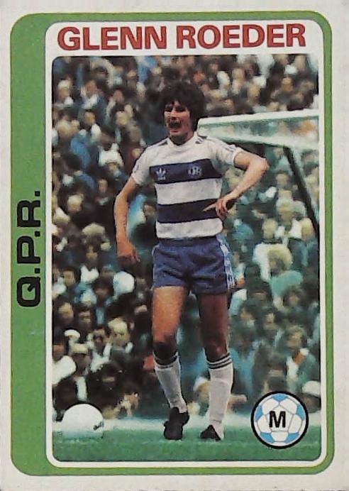 Topps UK 1979 Footballers Blue Back Q P R No363 Glenn Roeder