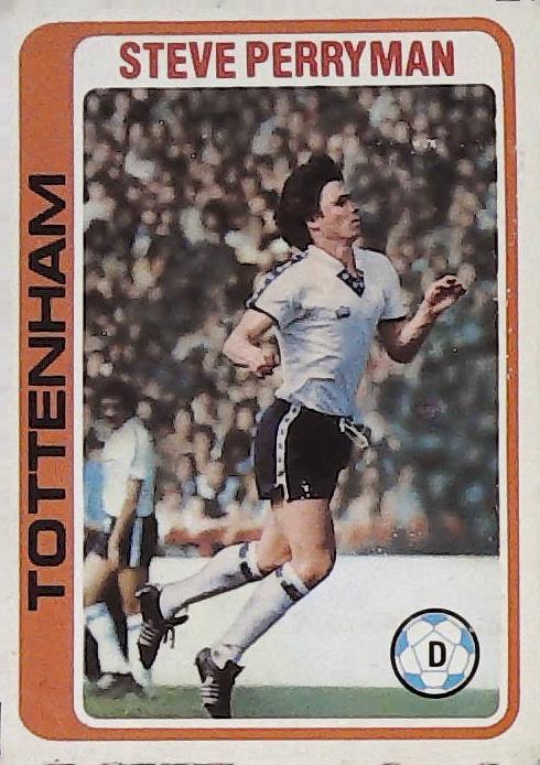 Topps UK 1979 Footballers Blue Back TOTTENHAM No 106 Steve Perryman