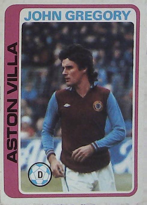 Topps UK 1979 Footballers Blue Back No 251 John Gregory ASTON VILLA