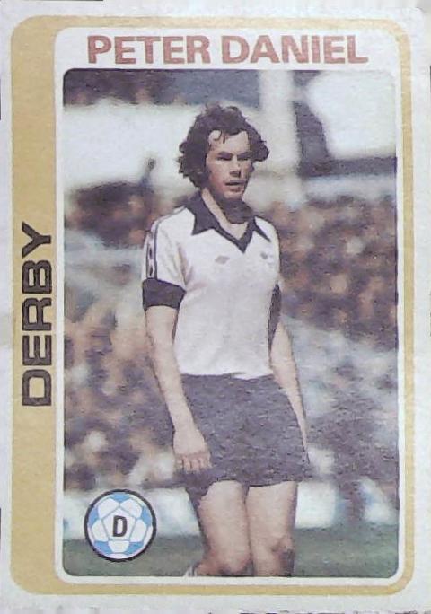 Topps UK 1979 Footballers Blue Back DERBY No 204 Peter Daniel - Click Image to Close