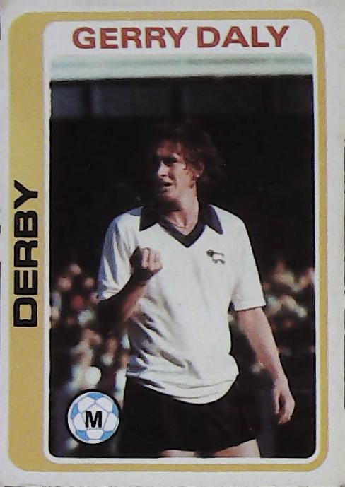 Topps UK 1979 Footballers Blue Back DERBY No 126 Gerry Daly