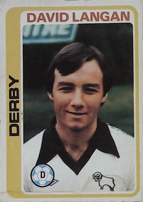 Topps UK 1979 Footballers Blue Back DERBY No 190 David Langan