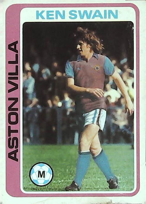 Topps UK 1979 Footballers Blue Back No 169 Ken Swan ASTON VILLA