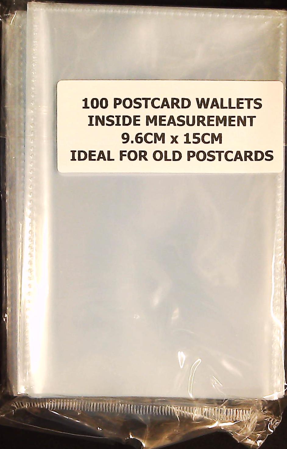Standard Size Postcard Wallets 100 per pack